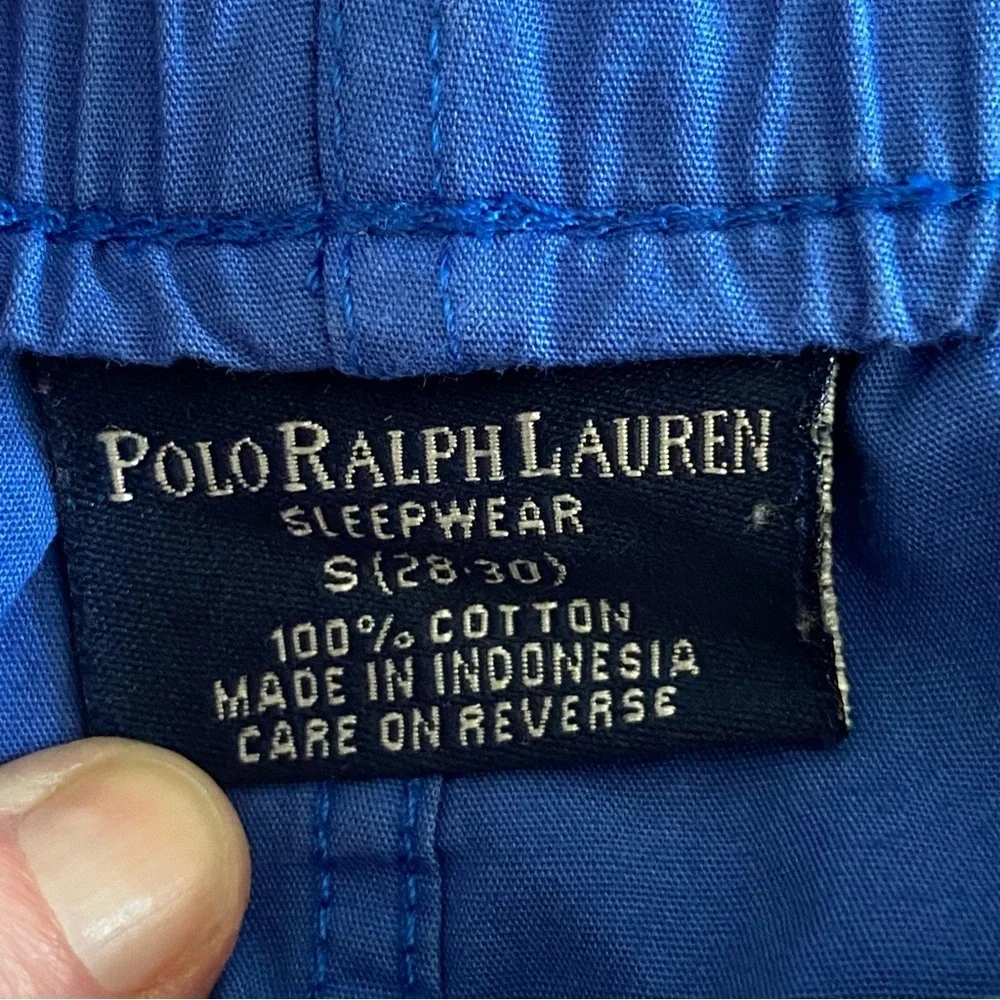Polo Ralph Lauren Sleepwear Pajama Pants Mens Small S Navy All Over Pony Pockets